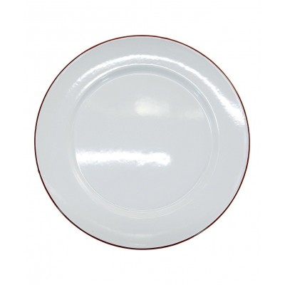 Carbon Steel Enamel Coating Restaurant Round Dinner Plate